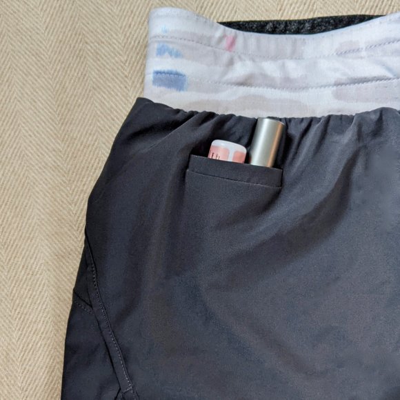 Asics NWOT Running Shorts With 4 Pockets (Grey) - Picture 6 of 8